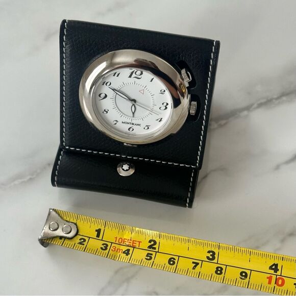 SOLD:Montblanc Travel Clock Not Tested - Picture 9 of 12